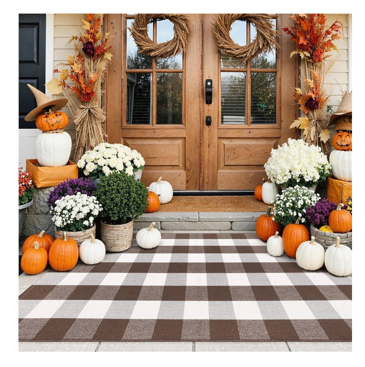 Buffalo Plaid Door Rug 3’ x 5’ (Doormat not included)