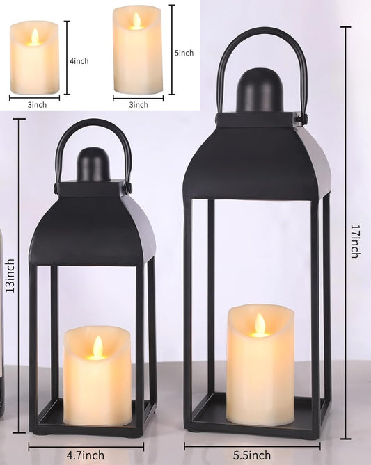 2 Pack of Decorative Outdoor Lanterns